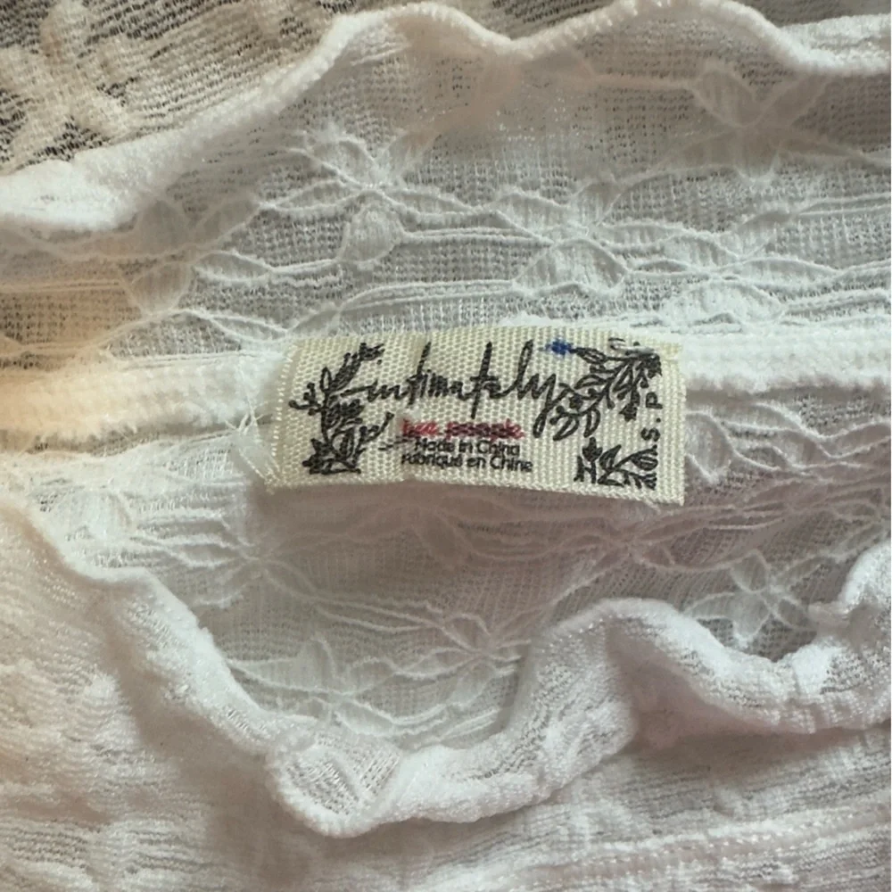 Free People Intimately Layering Mesh top Small - Picture 4 of 5